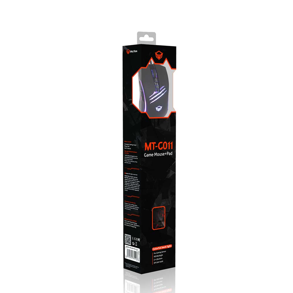 Meetion MT-C011 Σετ με Ενσύρματο Ποντίκι και Mouse Pad