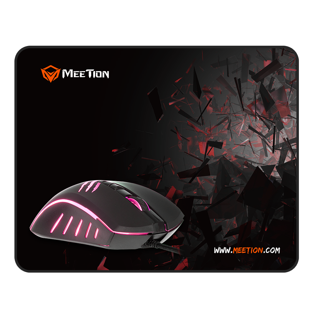 Meetion MT-C011 Σετ με Ενσύρματο Ποντίκι και Mouse Pad
