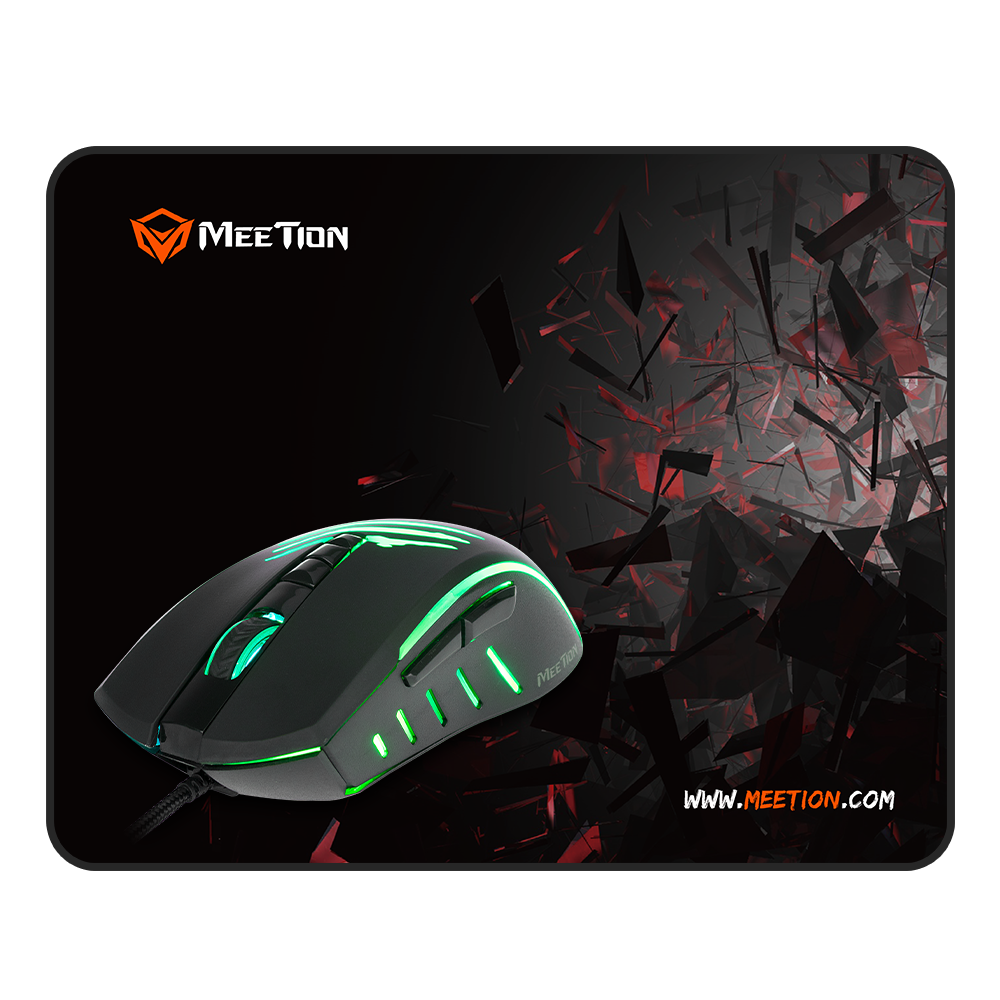 Meetion MT-C011 Σετ με Ενσύρματο Ποντίκι και Mouse Pad