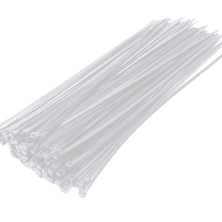 ATC Δεματικά 7.6x450mm Νάιλον Λευκά 100τμχ Σακουλάκι