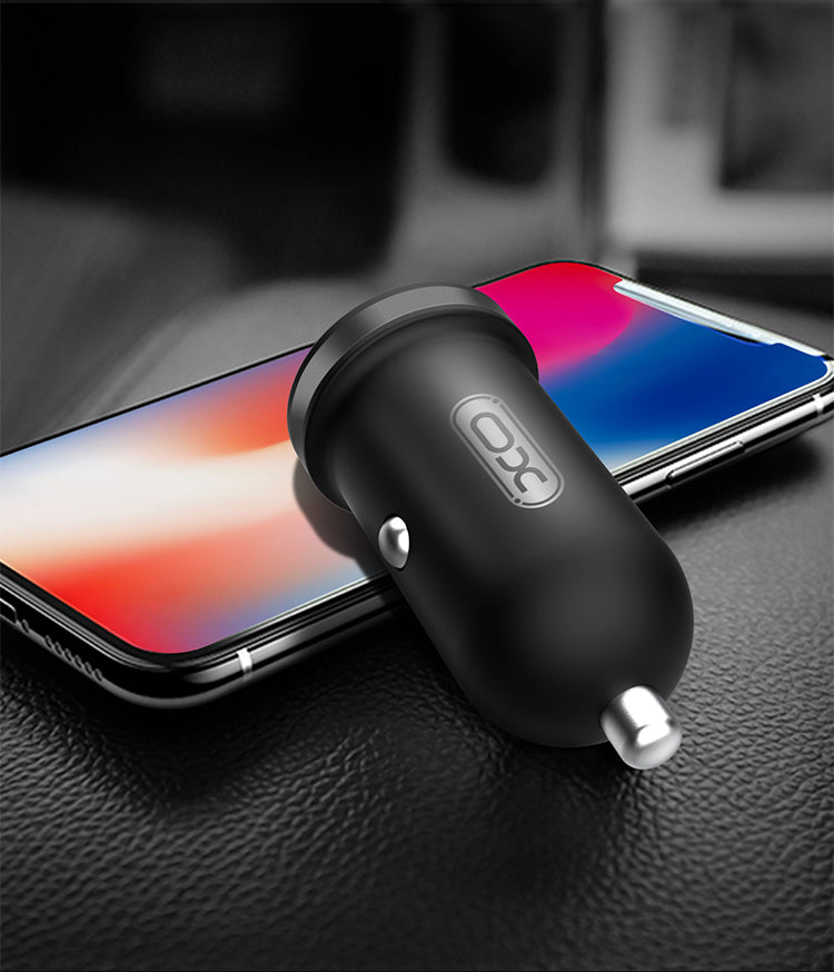 XO CC18 Διπλός USB Φορτιστής Αυτοκινήτου Μαύρος