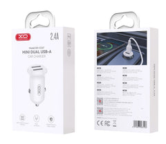 XO CC67 Mini Smart Dual USB Φορτιστής αυτοκινήτου 2.4A