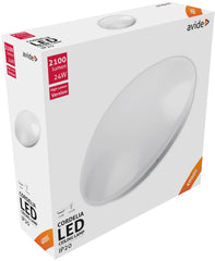 Avide LED Μοντέρνα Πλαφονιέρα Οροφής Cordelia 24W 380x110.0mm Λευκό 4000K