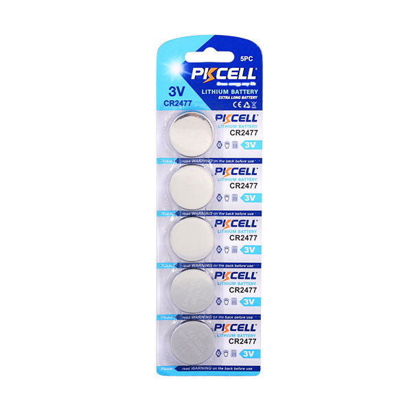 Pkcell Μπαταρία Κουμπί Λιθίου CR2477 (5τμχ)