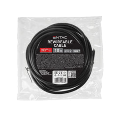 Entac Καλώδιο H05VV-F 3G1.5 10m Μαύρο