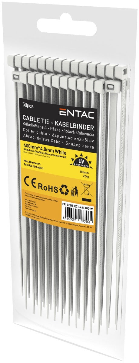 Entac Δεματικά ECT-4.8-400-W Άσπρο