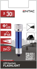 Entac Flashlight 5 LED Keychain Blue