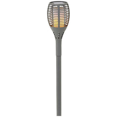 Entac Ηλιακό Φωτιστικό Κήπου με Εφέ Φλόγας 56cm 33 LED (2τμχ)