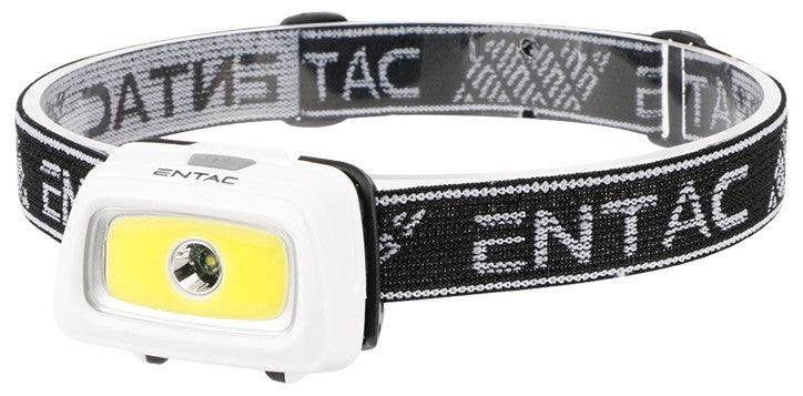 Entac Φακός Κεφαλής 5+3W (3xAAA Δεν Περιλαμβ.) Λευκός