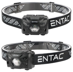 Entac Φακός Κεφαλής 5W Με Αισθητήρα Κίνησης XPE & Κόκκινο Φως Μαύρος