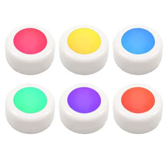 Entac Mini Portable Night Light 0.45W RGB RC Set of 6pcs