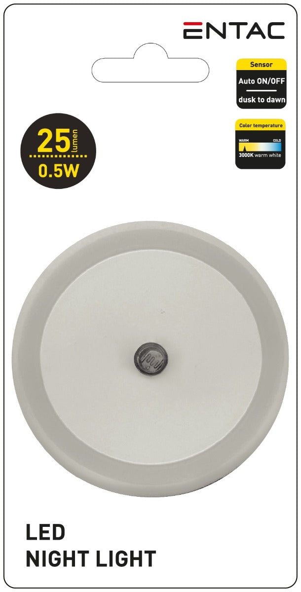 Entac Night Light 0.5W Round Warm White
