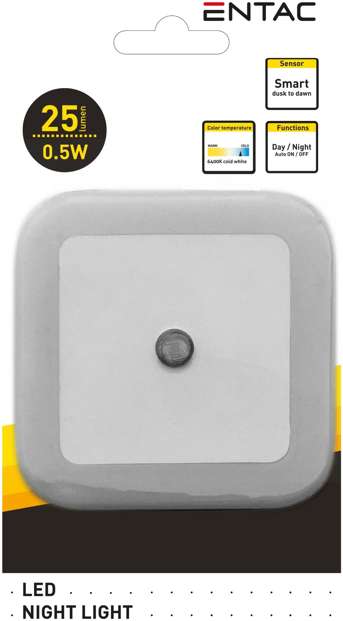 Entac Night Light 0.5W Square Cool White