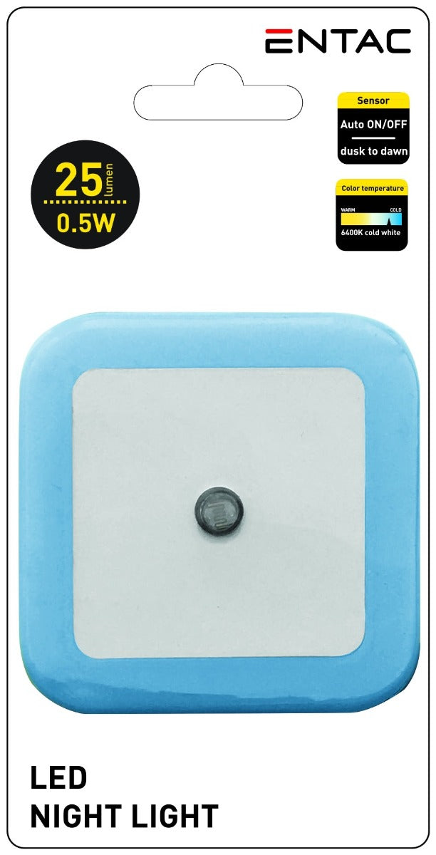 Entac Night Light 0.5W Square Cool Blue