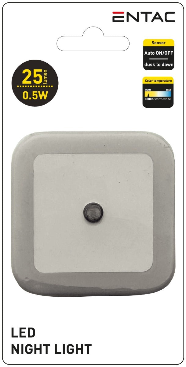 Entac Night Light 0.5W Square Warm White