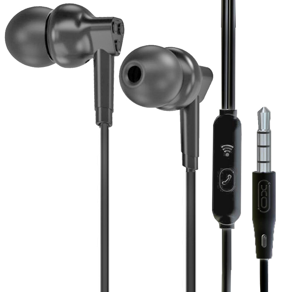 XO EP33 Ακουστικά Handsfree 1.15m Μαύρα