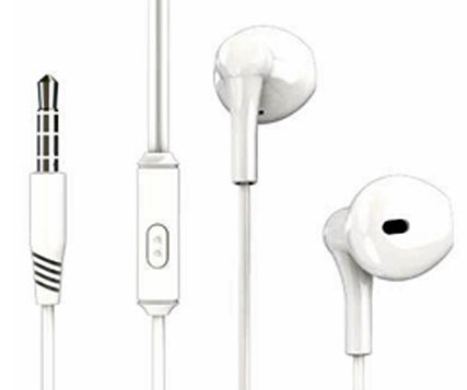 XO EP39 Handsfree Half In-ear Headphones 1.15m White
