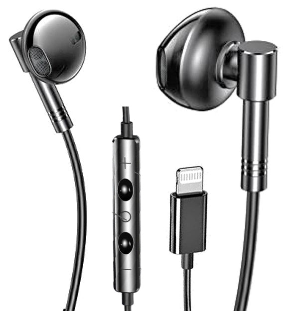 XO EP61 Ακουστικά Handsfree Lighting Μαύρα