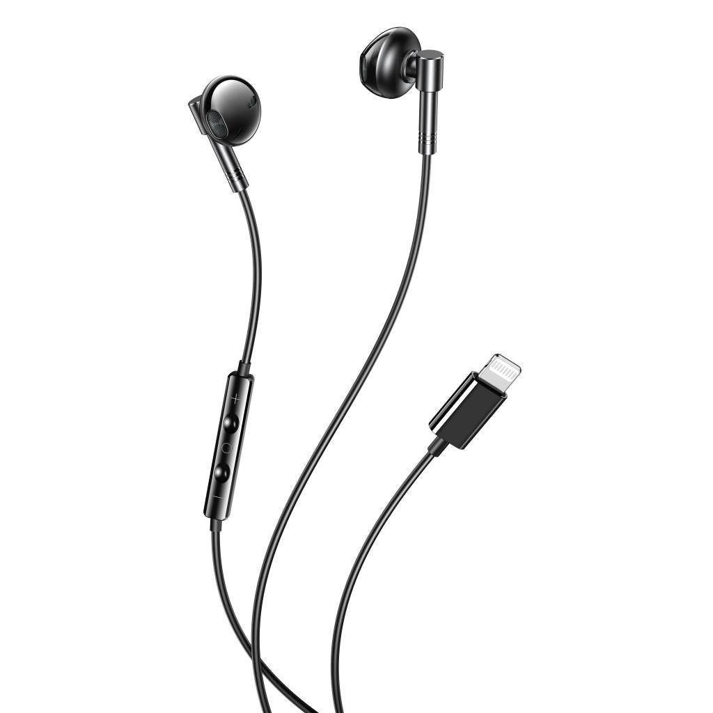 XO EP61 Ακουστικά Handsfree Lighting Μαύρα