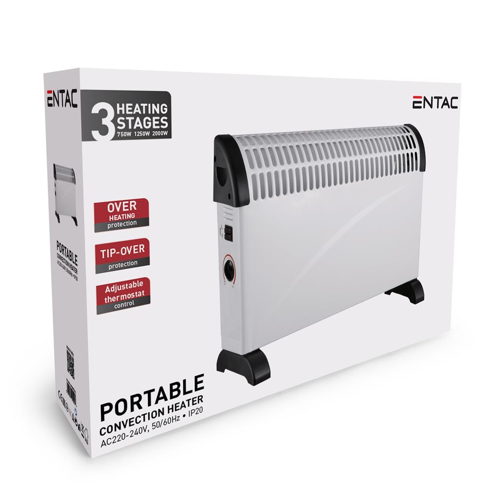 Entac Φορητή Μονάδα Θέρμανσης Basic 750W 53.5cm