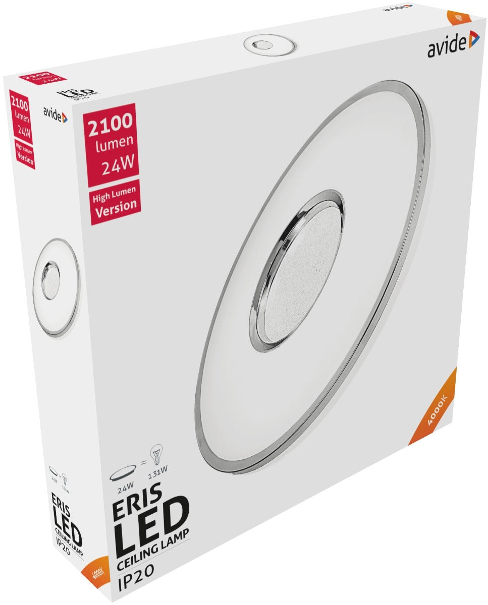Avide LED Modern Ceiling Light Eris 24W 350x85.0mm White 4000K