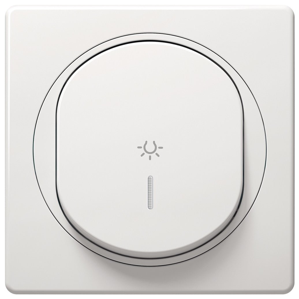 EON E609I.00 Illuminated Pressure Switch with Indicator White