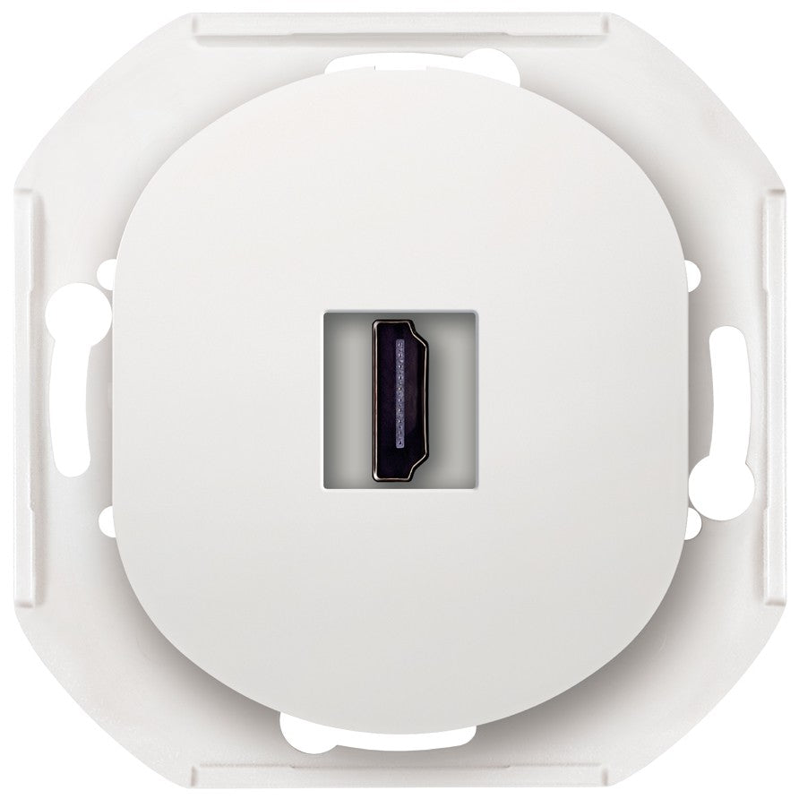 EON E6163.0 HDMI/HDMI Keystone Jack Without Cover Frame White