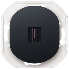 EON E6163.E1 HDMI/HDMI Πρίζα Keystone Χωρίς Πλαίσιο Κάλυψης soft-touch Μαύρο