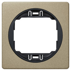 EON E6801.G2E Single Door Frame 80x80 Brushed Nickel with Black Bracket