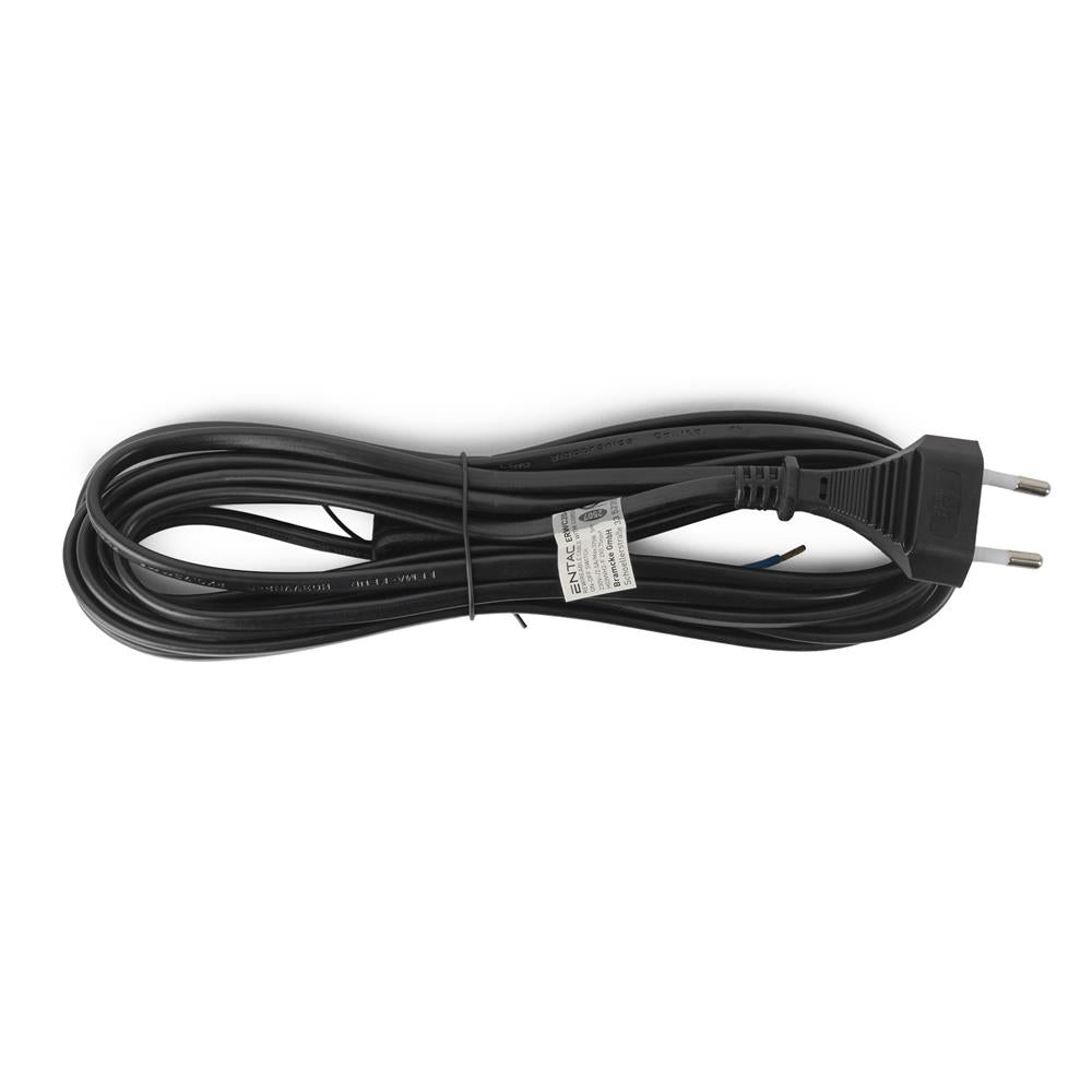 Entac Rewireable Καλώδιο 2G0.75 με Διακόπτη On/Off Μαύρο 5m