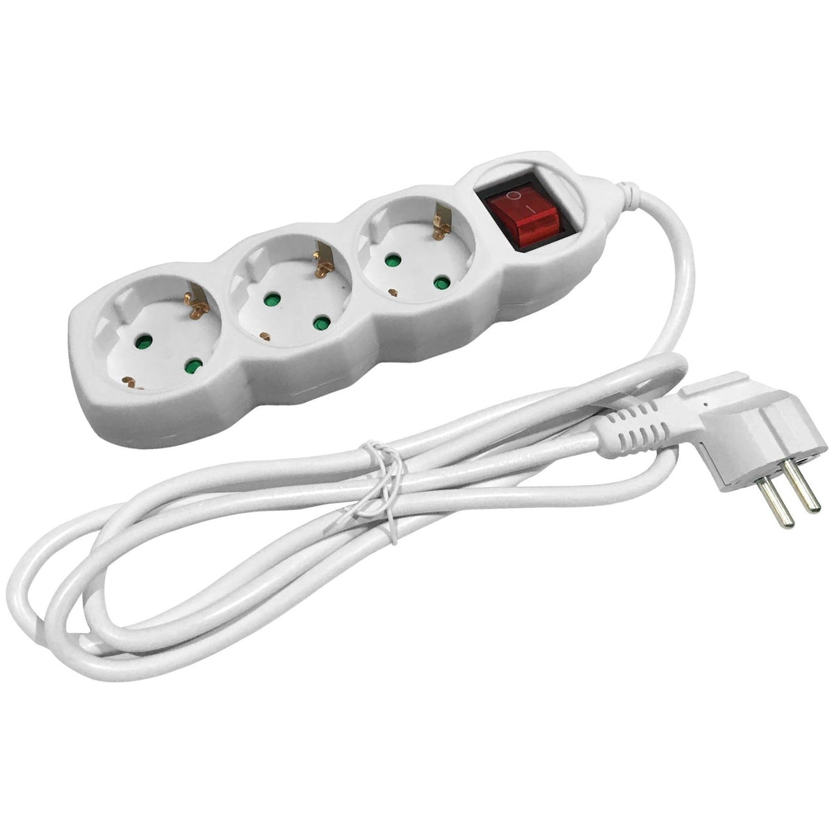 Entac 3-Position Power Strip with Switch 3G1.5 5m
