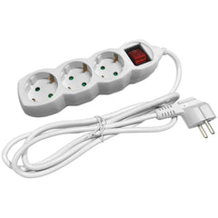 Entac 3-Position Power Strip with Switch 3G1.5 5m