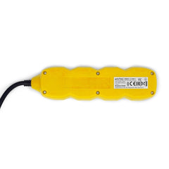 Entac Πολύπριζο 3 Θέσεων με Διακόπτη 3x1.0mm 1.5m Κίτρινο