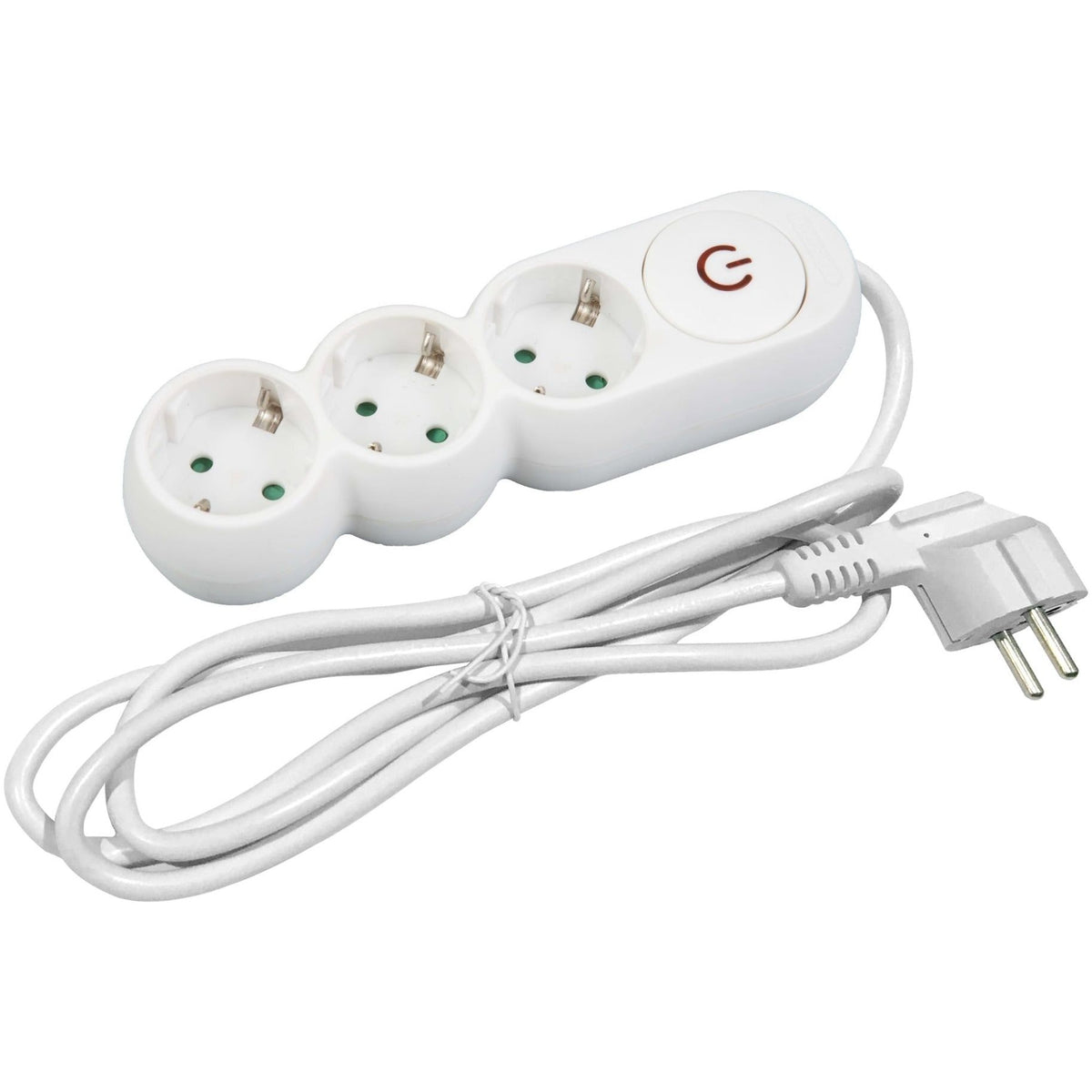 Entac Πολύπριζο Design 3 Θέσεων με Διακόπτη 3G1.5 5m