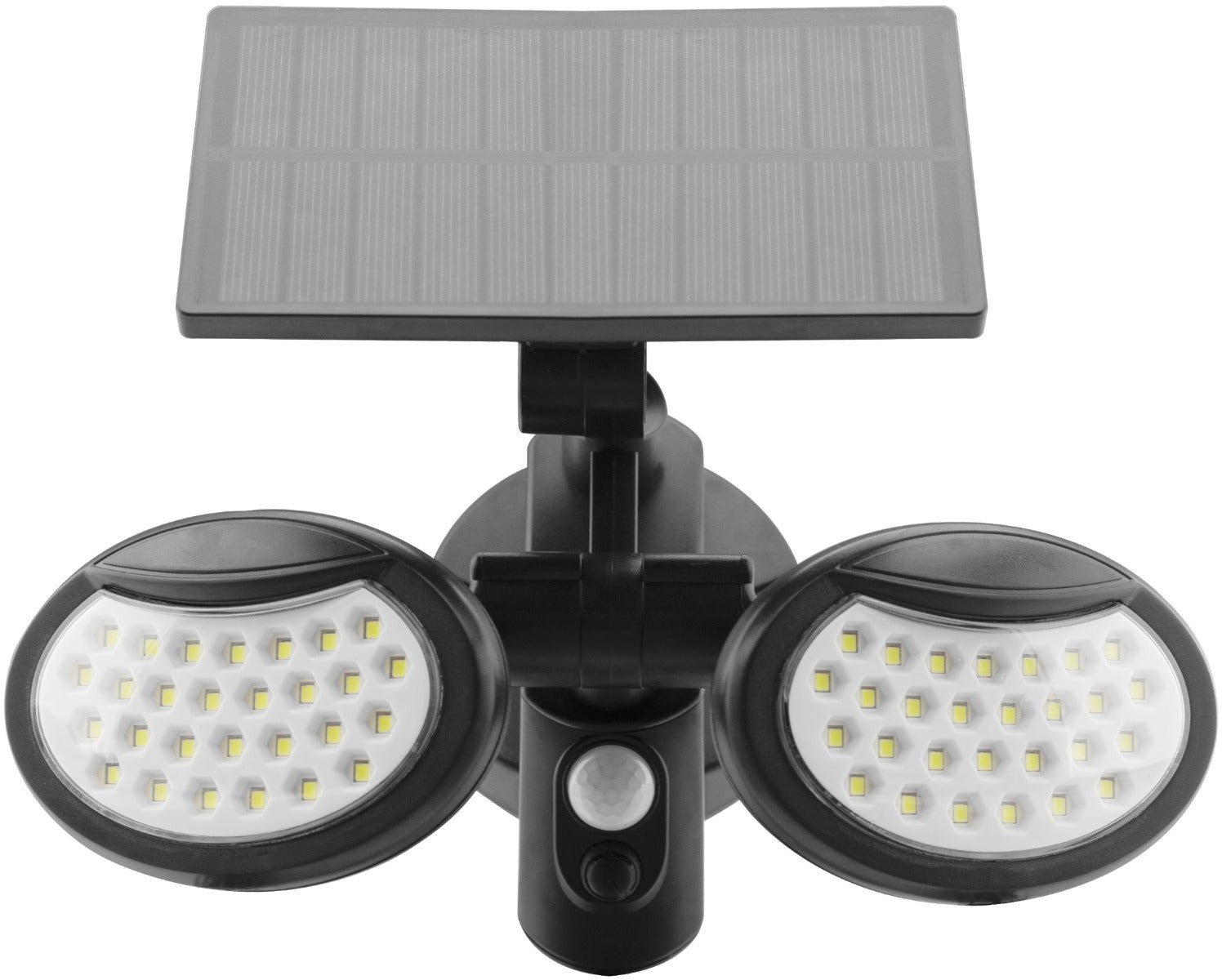 Entac Ηλιακό Φωτιστικό Τοίχου 10W SMD 2 Κεφαλές με Ανιχνευτή Κίνησης