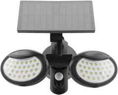 Entac Ηλιακό Φωτιστικό Τοίχου 10W SMD 2 Κεφαλές με Ανιχνευτή Κίνησης