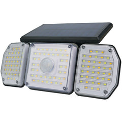 Entac Ηλιακό Φωτιστικό Τοίχου Πλαστικό 2.3W SMD 3 Κεφαλές με PIR + IR