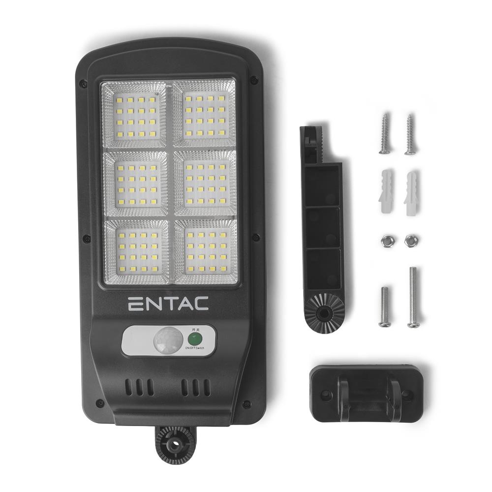 Entac Ηλιακό Φωτιστικό Τοίχου Πλαστικό 5W SMD με Αισθητήρα PIR