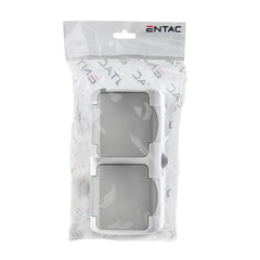 Entac Stephan Wall Socket Grounded 2x IP54
