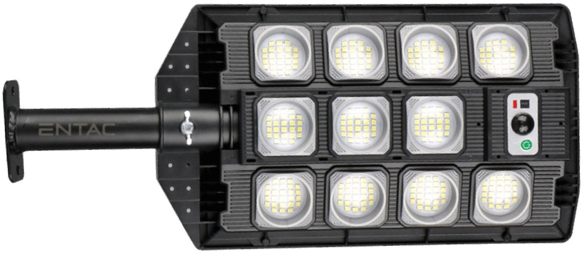 Entac LED Ηλιακό Φωτιστικό Δρόμου με Τηλεχειριστήριο 1000lm
