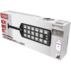 Entac LED Ηλιακό Φωτιστικό Δρόμου με Τηλεχειριστήριο 1500lm