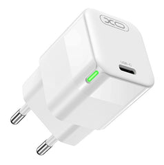 XO CE06 PD 30W GaN Fast Charging Charger with Light Indicator and Lightning Cable