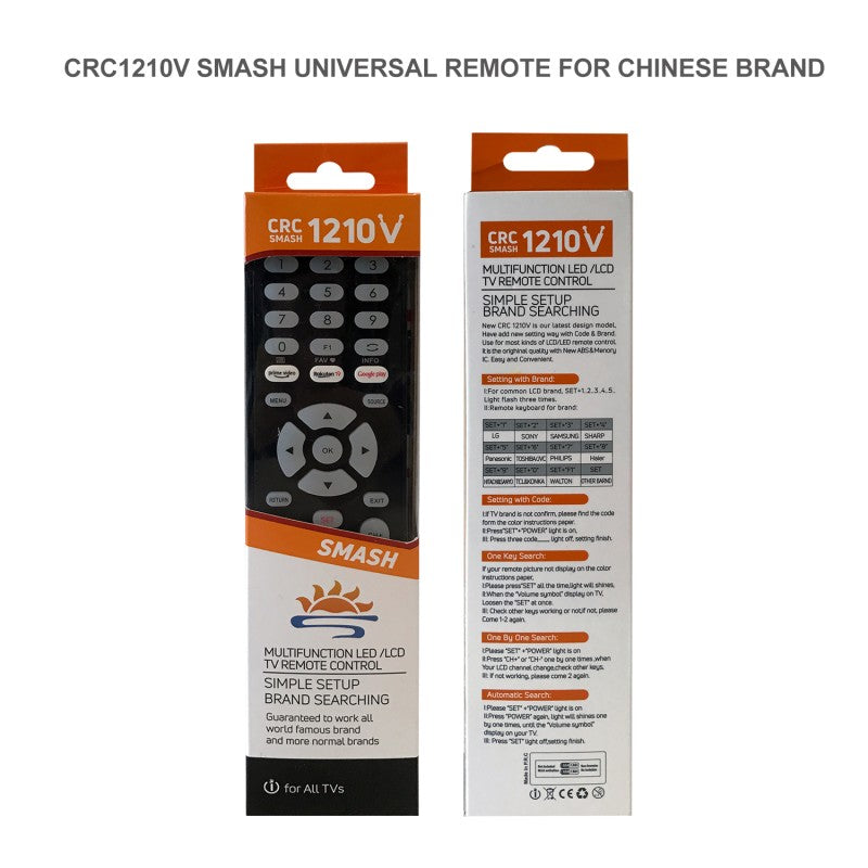Universal All Brand Remote Control CRC 1210V
