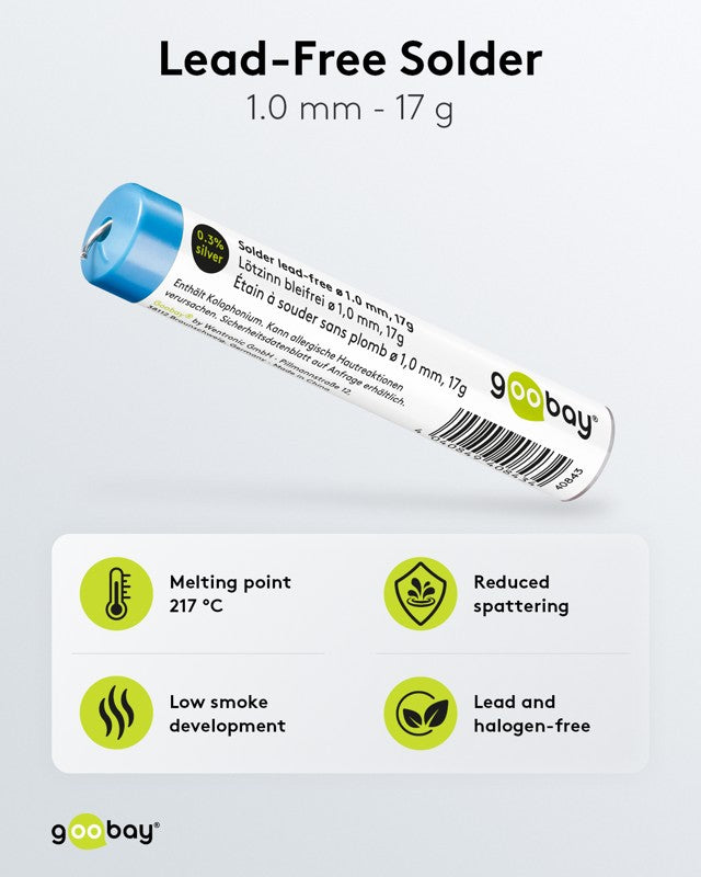 Goobay Σωληνάριο Κόλλησης Χωρίς Μόλυβδο 1.0mm 17g