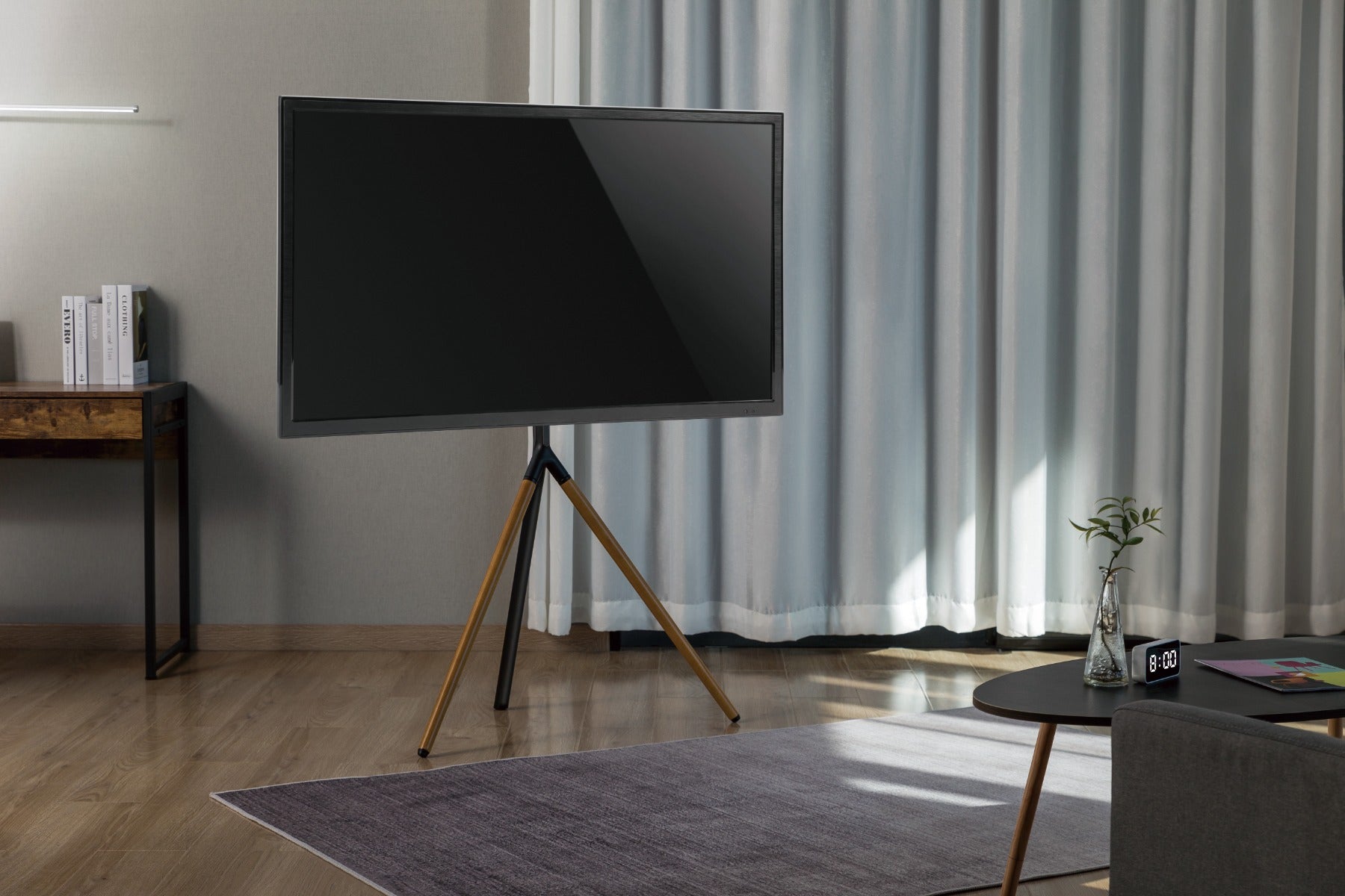 ATC-3044F Βάση Τηλεόρασης Τρίποδο Δαπέδου τύπου Easel Ξύλινο 45" - 65"