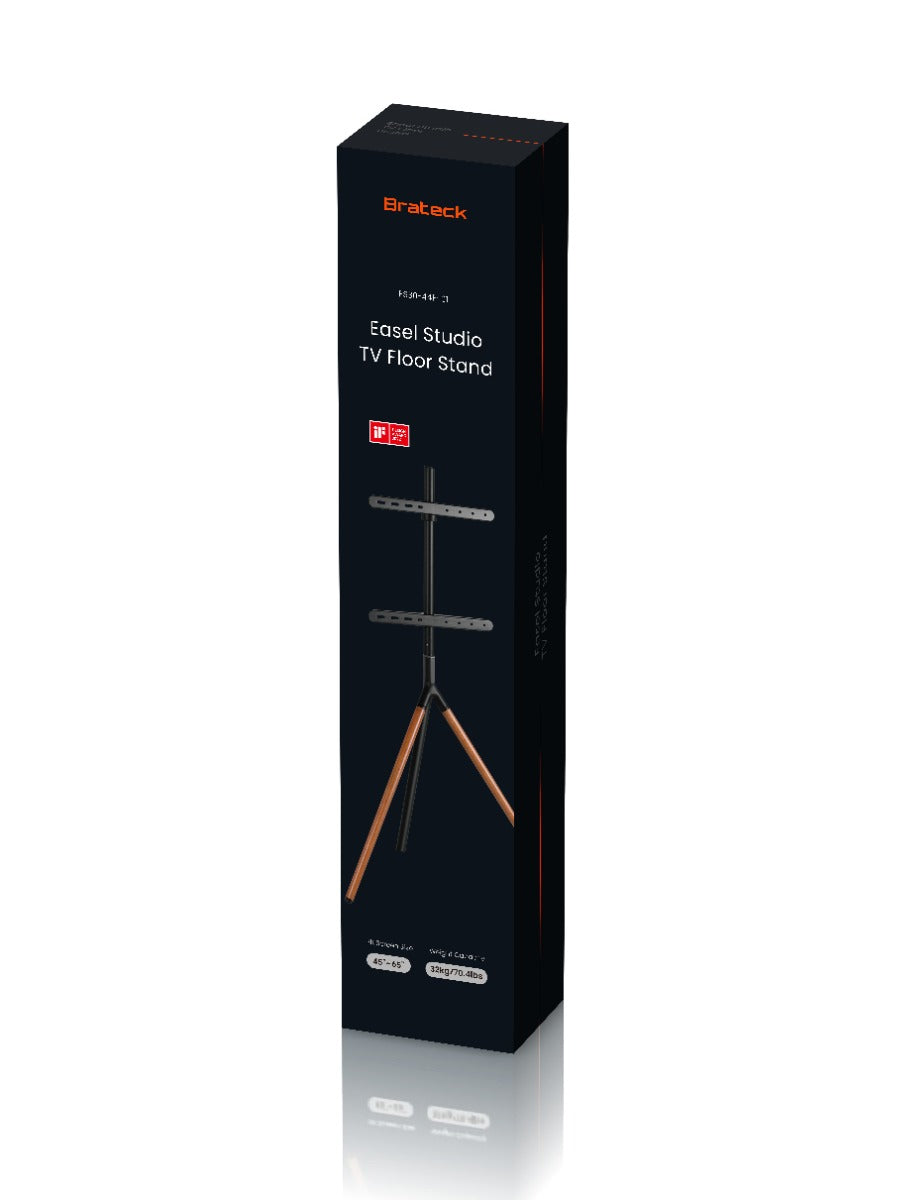 Brateck Βάση Τηλεόρασης Ξύλινη με Τρίποδο FS30-44F-01 42" - 70"