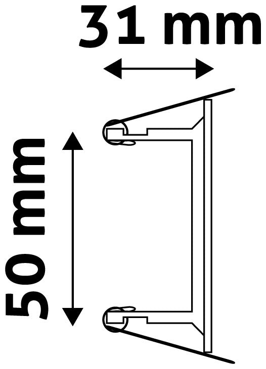 Avide GU10 Frame Square Copper