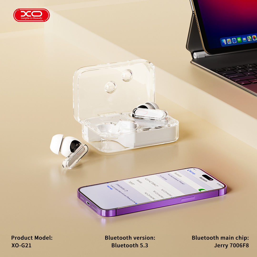 XO G21 Ασύρματα Ακουστικά Bluetooth Dual-Mic ANC+ENC TWS