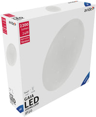 Avide LED Μοντέρνα Πλαφονιέρα Οροφής Gaia 24W 380x105.0mm Ψυχρό 6400K