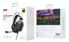 XO Ακουστικά Gaming GE-07 Στατικό RGB με μικρόφωνο USB+Dual 3,5mm
